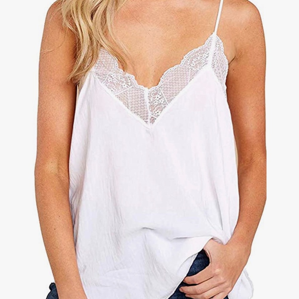 Pair of Black and White camisoles – size medium